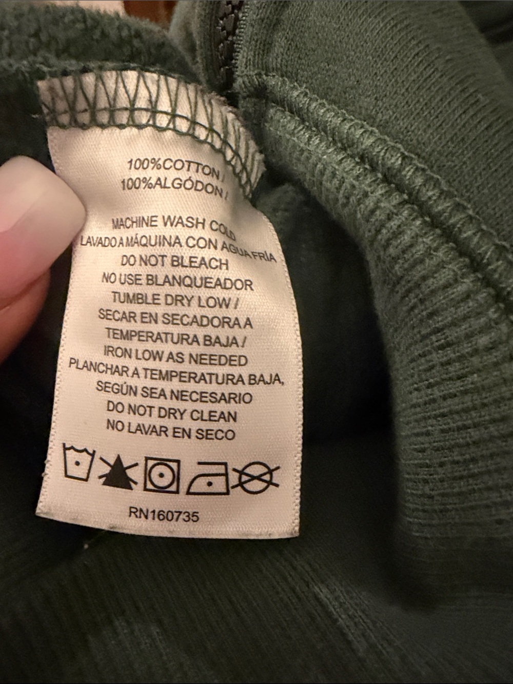 EUC Burn Boot Camp Green Sweatshirt Hoodie Jacket-Size Medium - Picture 7 of 7